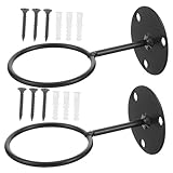 BESPORTBLE 2sets Wall Mount Baseball Storage Rack Holders for Balls Iron Space-Saving Design