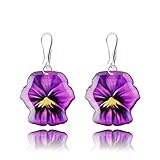 Belle Boucles d'Oreilles Pendantes Léger Bijoux pour Femme (Style 15 - Violette)...