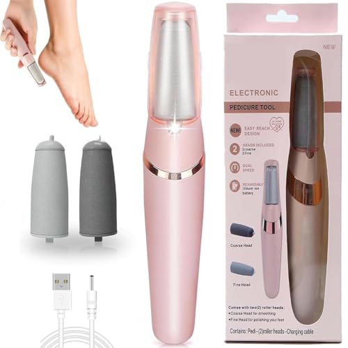 Silk 3 Pro Portable Electric Hard Skin Remover 2026 New Foot Wand Portable Electric Foot File Electrics Callus Remover Professional Pedicure Tool Waterproof with LED Light for Dry & Cracked Heels