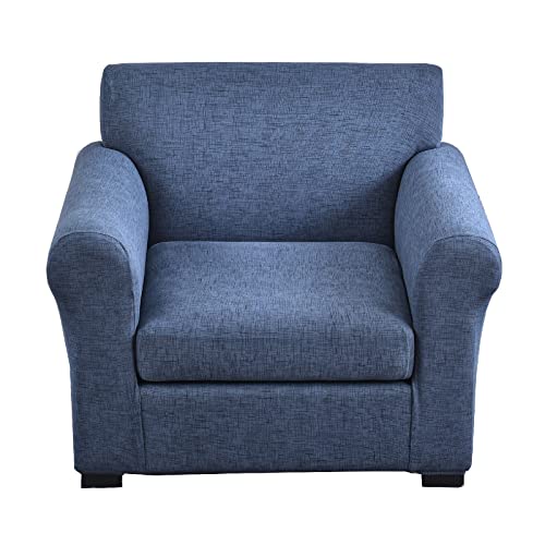 CRFATOP 2 Piece Chair Covers Stretch Sofa Covers Couch Slipcovers Washable Armchair Sofa Couch Slipcover Furniture Protector with Elastic Bottom for Living Room, S, A13