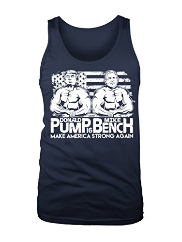 LOGOPOP Men's Donald Pump Mike Bench 2016 Tank Top