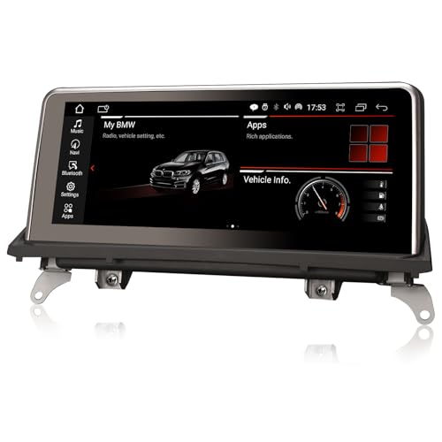 🚗【Modello di auto compatibile】Questa autoradio carplay 1 din è adatta per BMW X5 E70 (2007-2010) sistema CCC con schermo OEM da 6,5