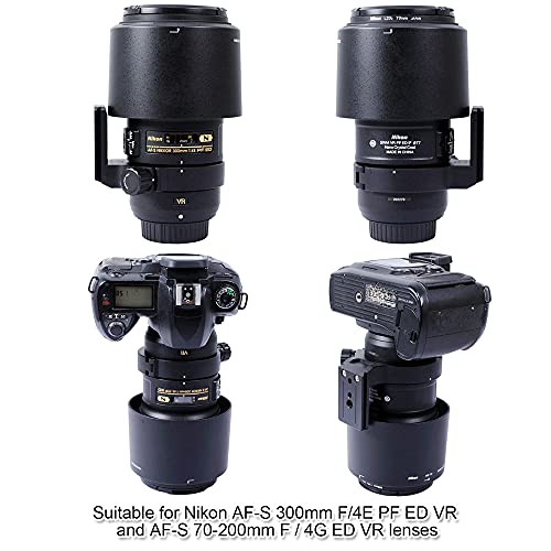 Ishoot Lens Tripod Mount Ring For Nikon Rt-1 Nikkor Af-S 300Mm F/4E Pf Ed Vr And 70-200Mm F/4G Ed Vr -With Quick Release Plate #TOP6