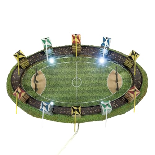 Image of Department 56 Harry Potter Village Accessories The Quidditch Pitch Lit Figurine, 5.63 Inch, Multicolor