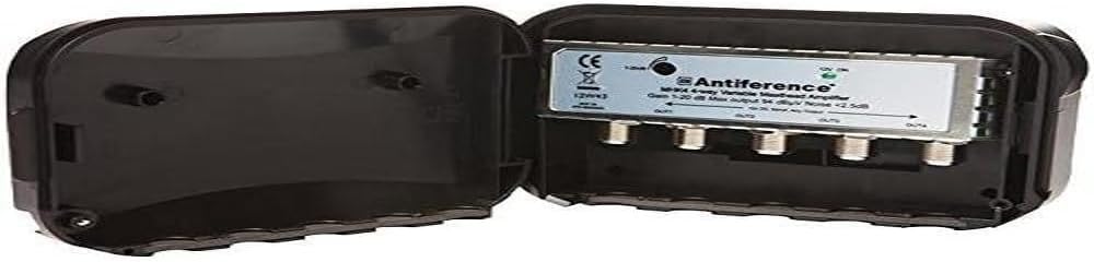 Antiferencemhk4 4 Way Variable Gain Masthead Amplifier and Power Supply - Black