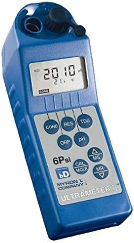 Myron L 6PIIFCE-BD Meter with Conductivity, Resistivity, TDS, pH, ORP/Free Chlorine, Temperature, bluDock Enabled