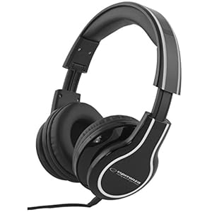 Esperanza BLUES super Bass Hi-Fi Speaker – kabelgebundener Over-Ear Kopfhörer mit AUX-Kabel & Klinken-Stecker