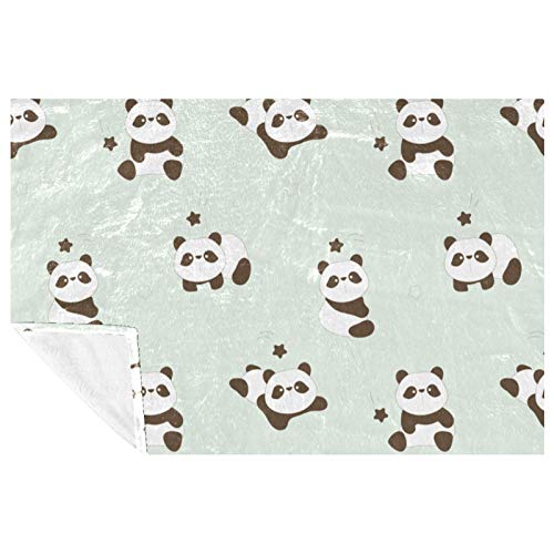 Couverture chaude panda plaid isolant pour camping et pique-nique - 2