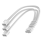 AsiaHorse 16AWG PCI-e 5.0 12VHPWR PSU Cable Extension, 600W 12+4 Pin Male to PCIE 3x8 Pin(6+2) Female PC Cable Extension for RTX 3090Ti/4070Ti/4080/4090, 30CM