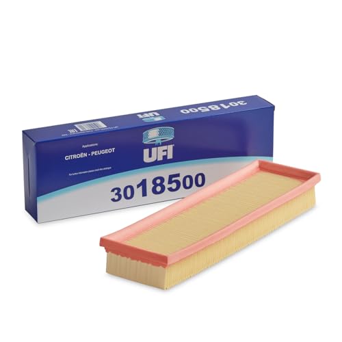 UFI Filters, Filtro de aire 30.185.00, Filtro de Aire de Recambio, Apto para Coches, Apto para Modelos Citroen y Peugeot