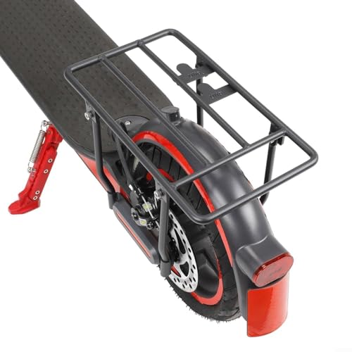 Porte-bagages arrière pliable en acier noir pour scooter Xiaomi M365