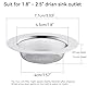 Abflusssieb Edelstahl Rostfrei 2er Set, 7.5CM Haarsieb Dusche, Waschbecken Sieb Abfluss Spüle, Abfluss-Sieb Sink Strainer für Küche