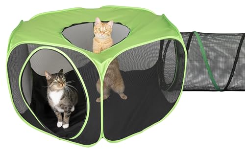 Kitty City Outdoor Catio Furniture and Play Kits for Cats Combo/Large
