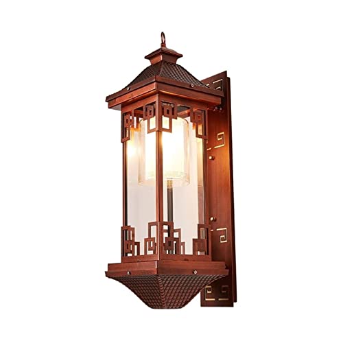 Lampe murale vintage étanche au design chinois élégant pour éclairage extérieur chic