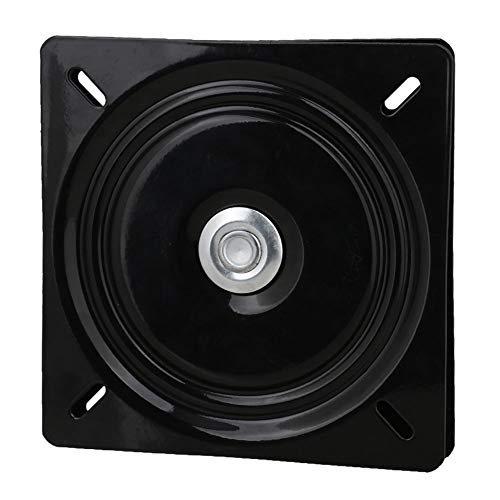 Plattenspieler, quadratisch, schwenkbar, Schwarz, stahl, Schwarz, 20 cm