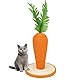 Leinen Karotte Modell Katze Kletterrahmen, kreative Kratzstämme, 25cm Kratzsäule für Katzen mit Ultimate Natürlichem Sisalseil, Indoor Katze Kratzbrett