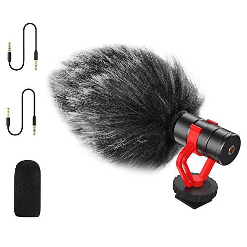 Microphone vlog et interview pour smartphone et appareil photo avec réduction du bruit