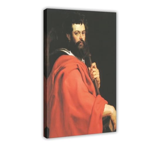 Toile Saint James l'apôtre Peter Paul Rubens décoration murale cadre 20x30
