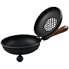 Black iron incense burner with wooden handle and folding lidpremium 472 inch diameter censer for burning incense and herbs on charcoalelegant and durable design for aromatherapy  urban country home decor