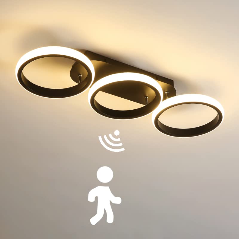 Plafonnier LED avec Détecteur de Mouvement Intérieur Lampe de Plafond de couloir moderne éclairage de Plafond avec capteur lumière du jour Pour cuisine...