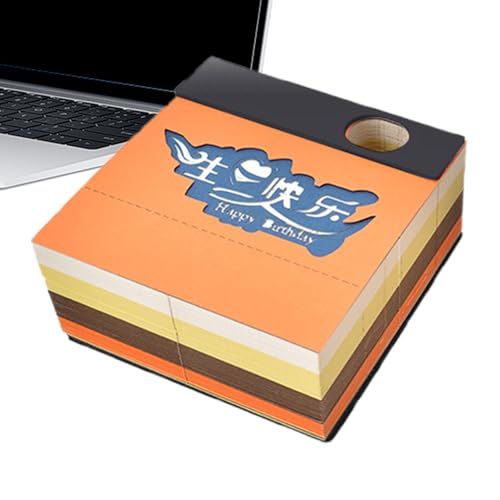 Notes 3D à découper vintage pour bureau et planificateur créatif