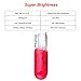 cciyu T5 17 86 206 Halogen Light Bulb Instrument Cluster Gauge Dash Lamp,20 Pack (red)