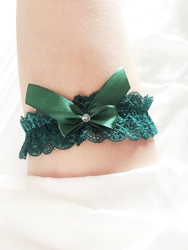 Image of Blue Garters for Bride Wedding Garter Set for Bride Bridal Garter Leg Thigh Blue