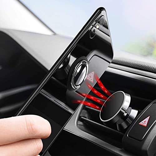 Image of amazon basics Universal Magnet Mobile Phone Ring Grip Holder Stand 360 Degree Rotation with Finger Ring for All Mobile Phone and Tablet (Black)