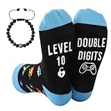 Zuimei Gifts for 10 Year Olds Boys,Cool Presents for 10 Year Old Boy,Age 10 Socks and Football Bracelet,10th Birthday Gifts for Son,Nephew,Grandson,Friends,Brothers - Image 1