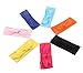 Ewanda store Women's Elastic Rabbit Ear Headband Turban Headwrap Knotted Soft Twisted Headband Cross Knot Hair Bands(Black)