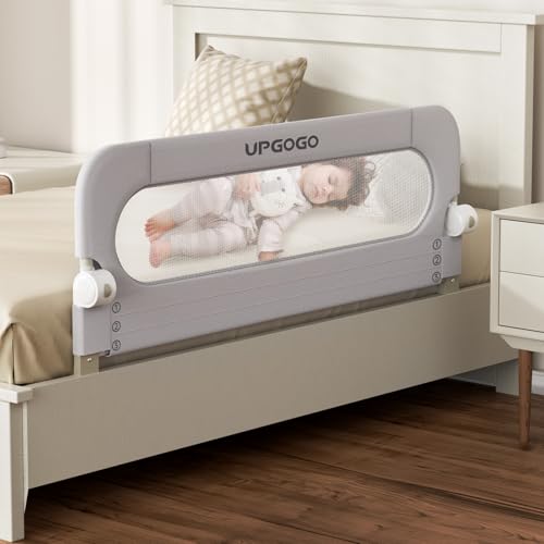 UPGOGO Folding Bed Rail for Toddlers,Baby Bed Rail Guard wit...
