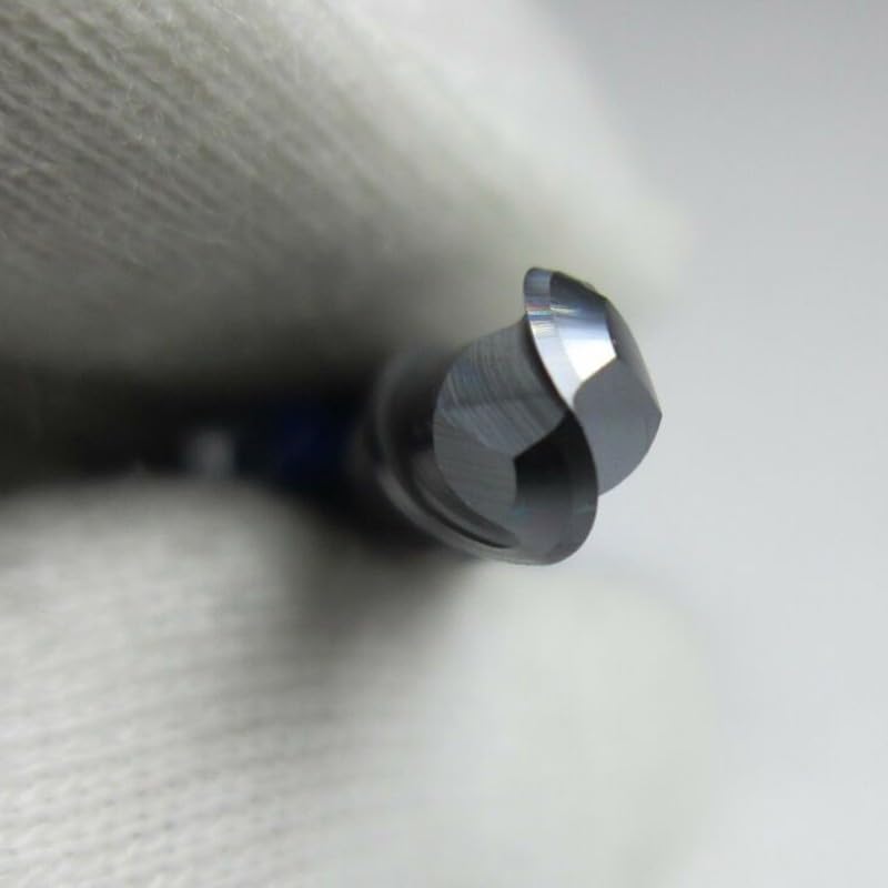 HRC45 Fraise à bout sphérique en carbure de tungstène de 6 mm de diamètre 2 cannelures pour travail des métaux CNC
