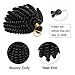 SEGO 6 Inch Jamaican Bounce Crochet Hair Jumpy Wand Curl Short Curly Jamaican Crochet Braids Synthetic Crochet Braiding Hair Extensions Ombre Twist Braid Hair 3 Bundle Black