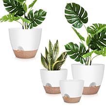 YNNICO 12" 10" 9" Large Plant Pots, 3 Pack Flower Pots Planters with Multi Mesh Drainage Holes for Indoor Outdoor Garden Plants and Flowers