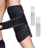 CECOMBINE Elbow Brace - Adjustable Support Splint Tendonitis for Men and Women, Arm Stabilizer Cubital Tunnel Elbow Splint for Golf Epicondylitis Sport Recovery Joint Pain Relief (Black)