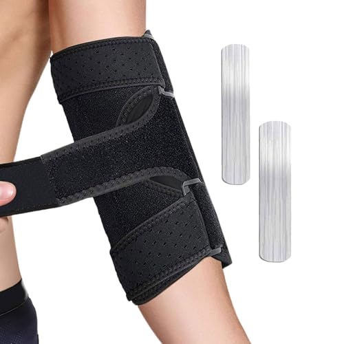 CECOMBINE Elbow Brace - Adjustable Support Splint Tendonitis for Men and Women, Arm Stabilizer Cubital Tunnel Elbow Splint for Golf Epicondylitis Sport Recovery Joint Pain Relief (Black)