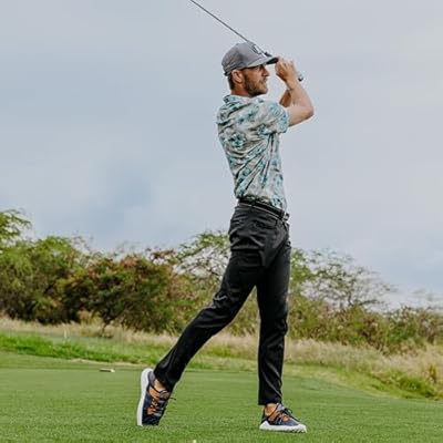 OLUKAI Manele Men's Golf Shoes, Spikeless Golf Shoes, Water & Stain-Resistant, Cushioned Midsole & Contoured Footbed, All-Day Comfort & Lightweight