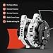 A-Premium Alternator Compatible with Lexus IS300 RC300 2018-2020, IS200t 2016-2017, GS300 2018-2019, GS200t RC200t 2016-2017, 2.0L, 12V 180A 6-Groove Decoupler Pulley Clockwise, Replace# 1042110640