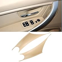 TTCR-II Compatible with BMW 3 Series F30 Door Handle Covers 4 Series, 2 Pcs Door Handle Wraps Fit BMW 325i 328i 330i 335i F30/F31 2012-2018 and 428i 435i F32/F36 2014-2017 Beige