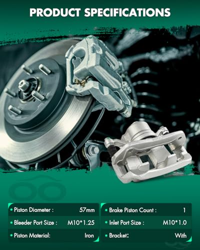 Image of SCITOO 19B7107 Front Right Disc Brake Caliper w /Bracket For Honda For Accord 2013-2017,Single Piston