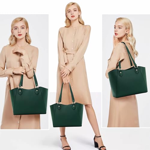 Image of CHICAROUSAL Tote Handbags Purses for Women PU Leather Womens Shoulder Bag | Large Tote Bag for Women, Shoulder Purse, Vegan Leather Purses for Women, Women's Handbags