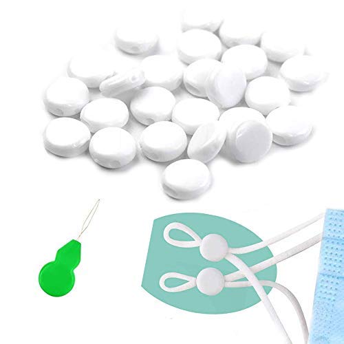 Silicone Mask Rope Toggles with Cord Locks for Drawstrings