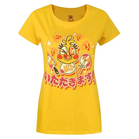 FIVE NIGHTS AT FREDDY'S Chica Chicadakimasu Women's T-Shirt Yellow Cover