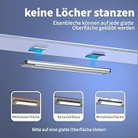 Unterbauleuchte Küche 45 LED with Bewegungsmelder, RGB Schrankbeleuchtung für die Küche, USB-C Wiederaufladbar Kleiderschrank Beleuchtung, Dimmbares Nachtlicht für Schlafzimmer, Speisekammer, Treppen – Ansicht 4
