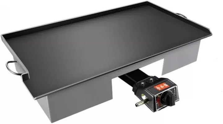 SanGin Teppanyaki, Commercial Baking Pan, Iron Plate Equipment, Fast Heat Conduction, Even Heating, Integral Folding Edge, Oil Outlet, with Gas Stove,70CM