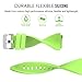 MoKo Band Compatible with Samsung Galaxy Watch 3 45mm/Gear S3 Frontier/Classic/Galaxy Watch 46mm/Huawei Watch GT2 Pro/GT 2e/GT 46mm/GT2 46mm/Ticwatch Pro 3, Silicone Strap Fit 22mm Band, Green