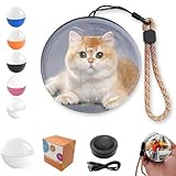 Genérico Adorno Navideño Personalizado, Esfera De La Memoria, Lámpara De Esfera De Vídeo Personalizada, Reproductor De Vídeo con Bola De Cristal 3D De 2,7 Pulgadas, Regalo,Blanca,Basic