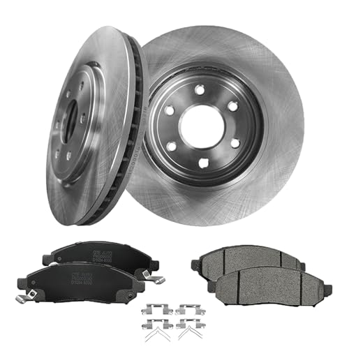 PM Auto Set of 6 Front 296mm Brake Disc Rotors-Ceramic