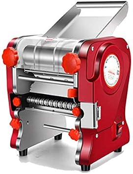 Noodle Machine Noodling Machine Electric Noodle Machine 0.08 inch 2 mm / 0.2 inch 6 mm 220 Type DIY Noodle Noodle Noodle Noodle Maker for Home Use, Stainless Steel Noodle Maker, Ramen Maker, Red 100-110V
