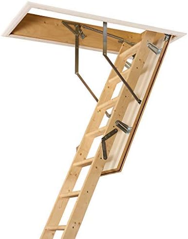 Laddaway EuroFold Escalier en bois escamotable avec trappe isolante Blanc — vue 5